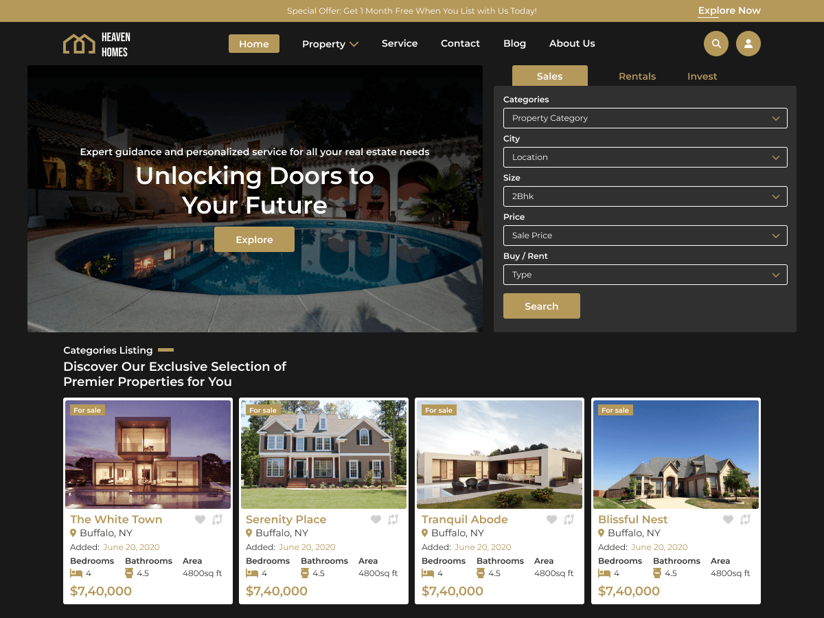 Property sales