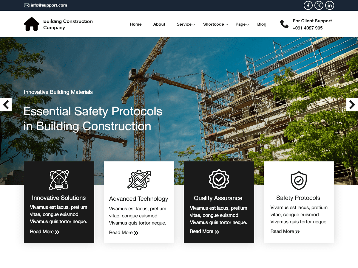 Building and Construction.