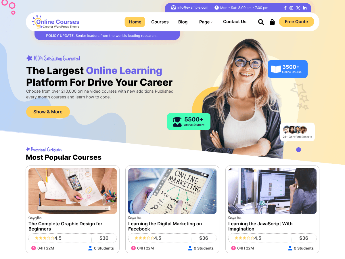 Online Courses.