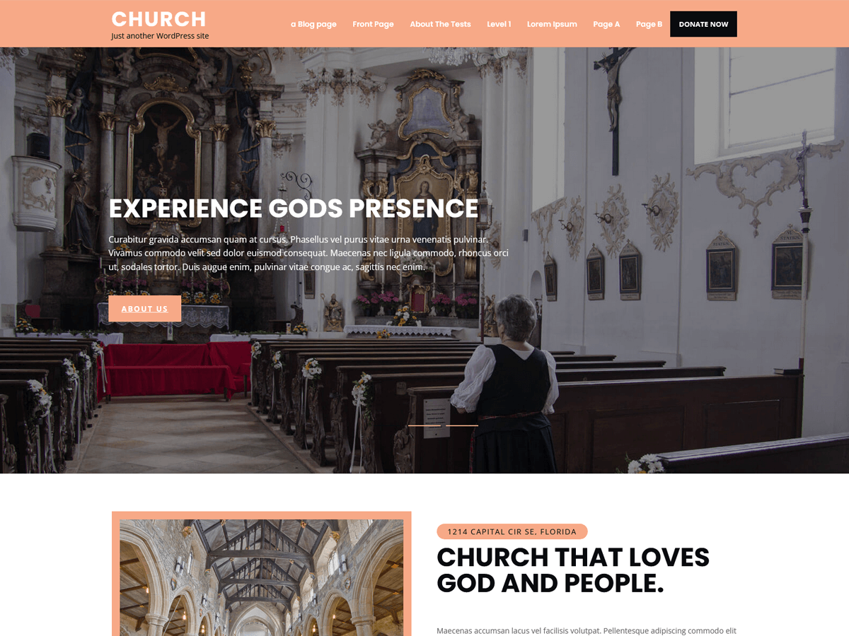 Church and ministry website