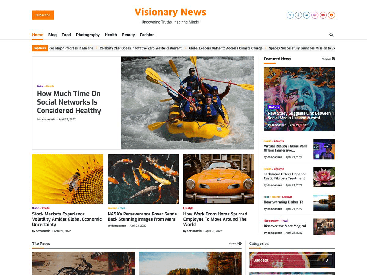 Visionary news