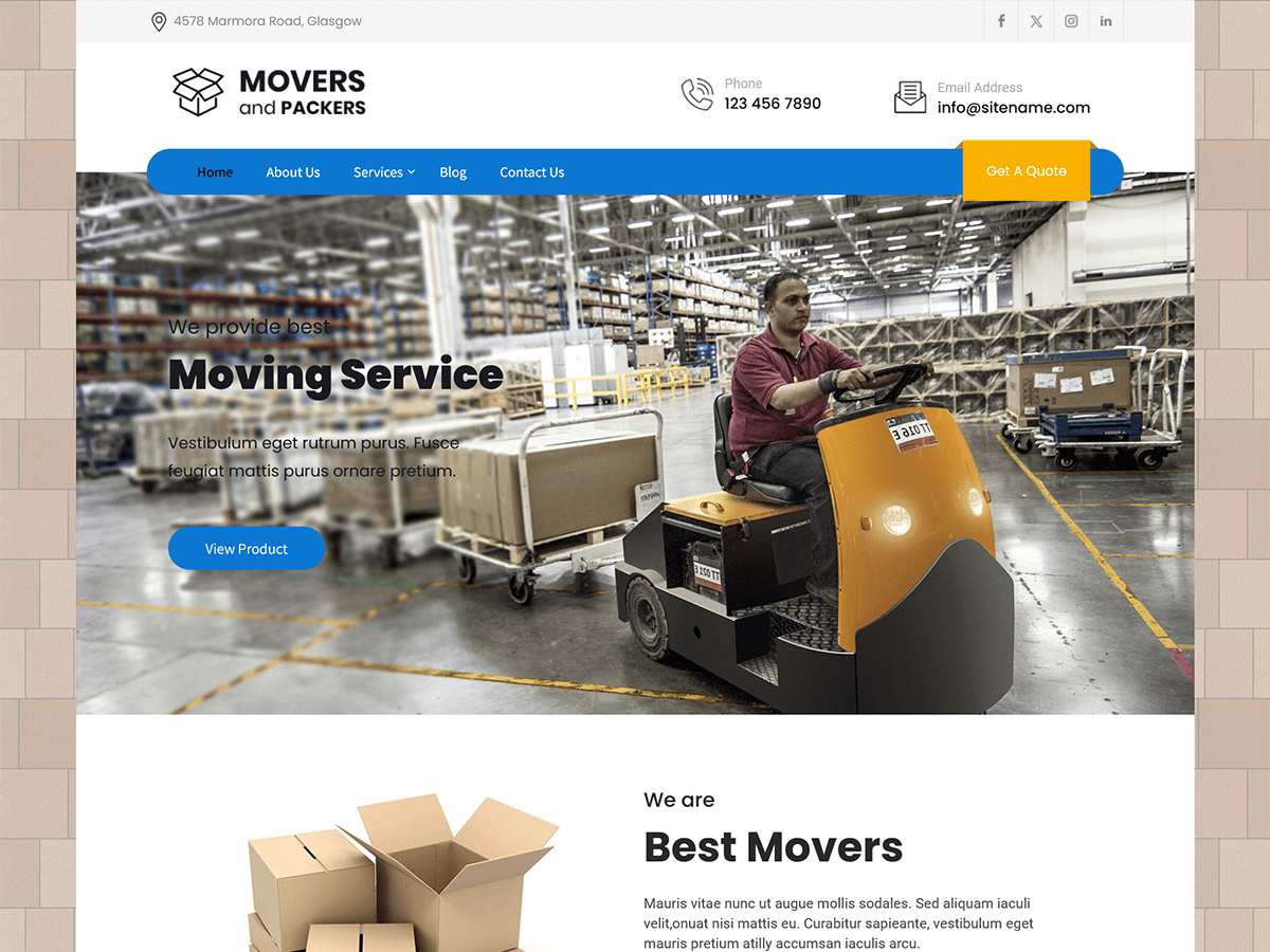 Movers booking.